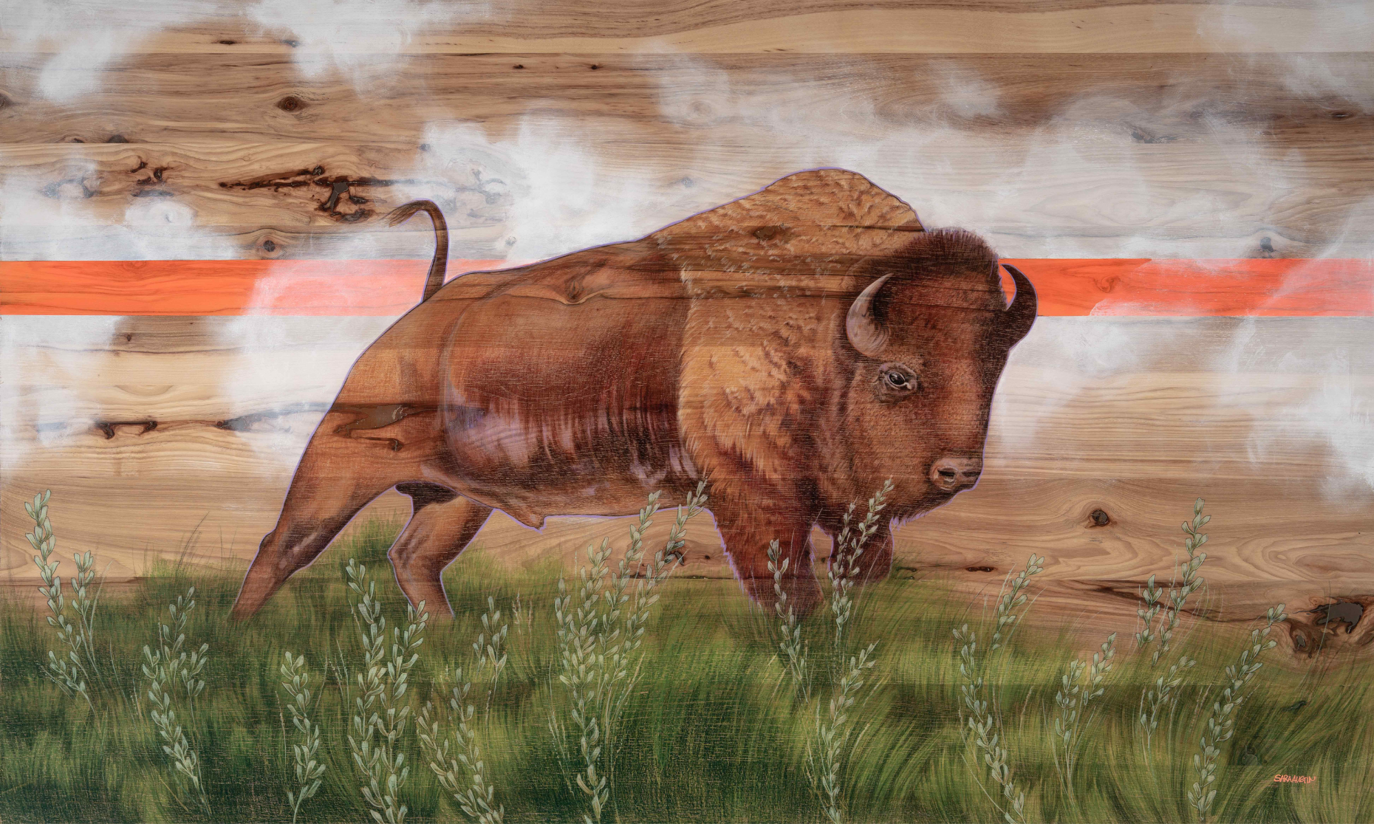 Neon Horizon: The Spirit of the Bison