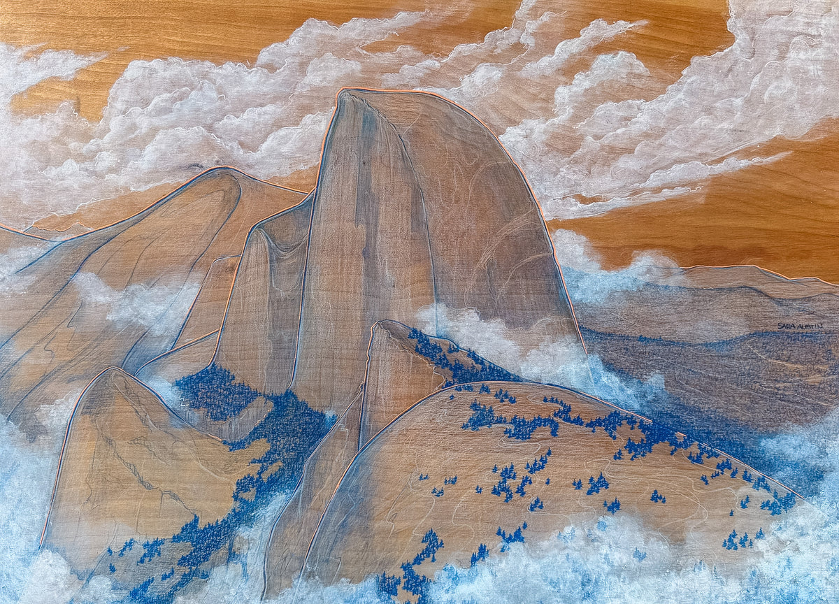 Half Dome In Blue